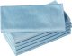 6 Pack Microfiber Glass Cleaning Cloth, 16 Inch X 16 Inch, Lint Free Quickly Clean Window, Glasses, Windshields, Mirrors, and Stainless Steel, Blue